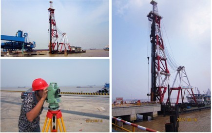 海力2号码头、海力6号码头钢护桩沉桩完工